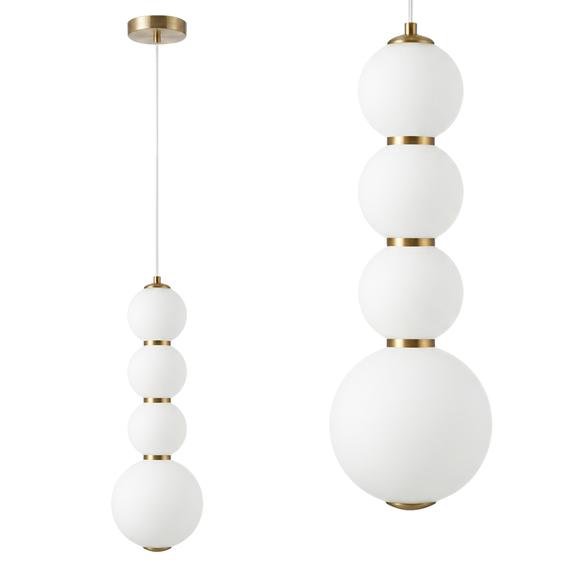 LED taklampa pendel LHJ114-4CP borstat guld