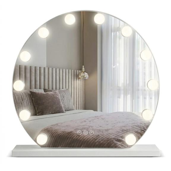LED-väggspegel HOLLYWOOD White 50 cm
