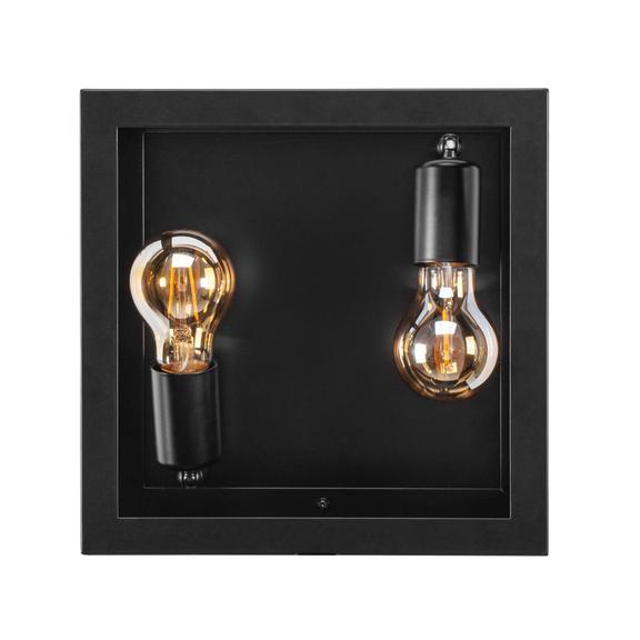 VÄGGLAMPA VÄGGLYKTA APP1305-2W SVART