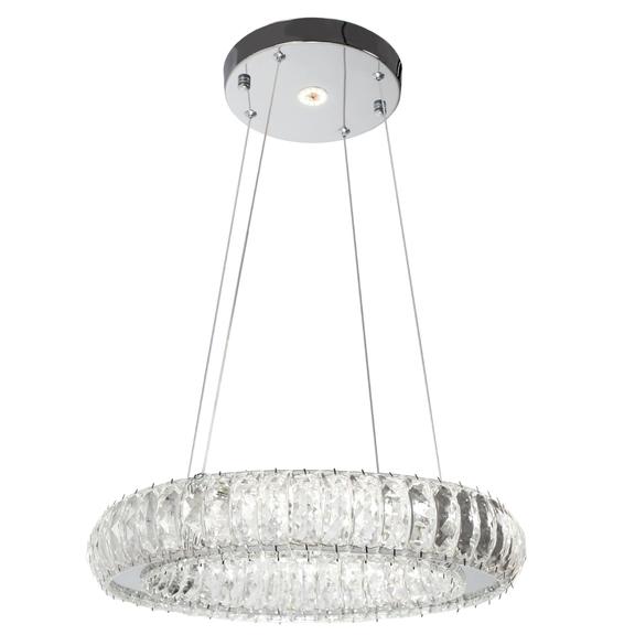 Kristalltaklampa LED APP1040-CP + fjärrkontroll