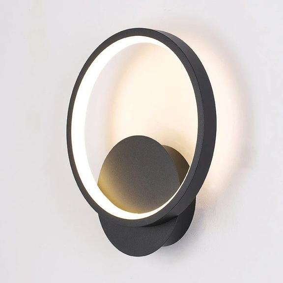 VÄGGLAMPA LED LHJ081-W Svart