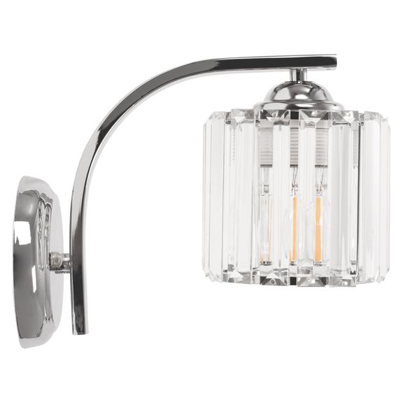 Vägglampa metall kristall APP509-1W KROM