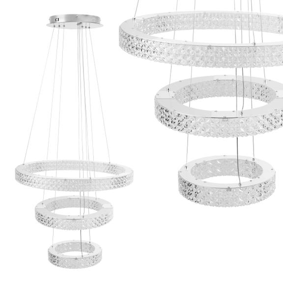 HÄNGLAMPA LED KRISTALL MS008-CP Krom