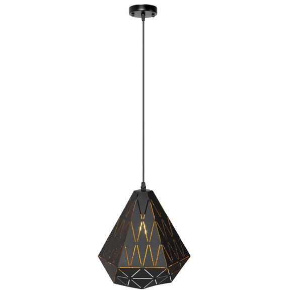 TAKPLAN GEOMETRISK TAKLAMPA TRIANGEL APP252-1CP SVART