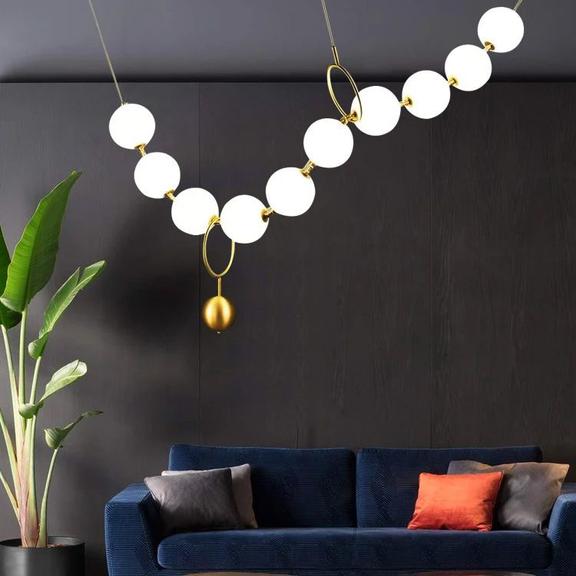 TAKLAMPA HÄNGANDE LED APP1444-10CP Guld