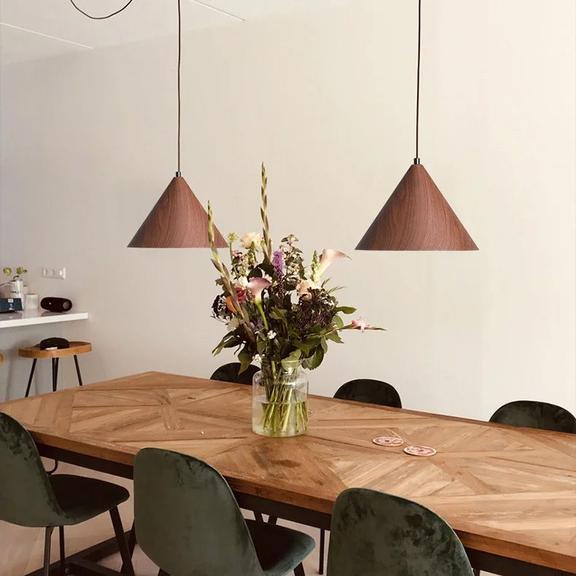 TAKLAMPA HÄNGANDE APP1443-1CP DARK WOOD