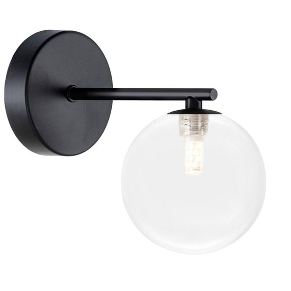 VÄGGLAMPA VÄGGLAMPET APP1160-1W Svart