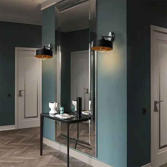 VÄGGLAMPA VÄGGLAMPA APP1332-1W SVART GULD