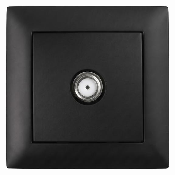 Antenas Kontaktligzda ar Rāmi OSTE JNH012-A BLACK