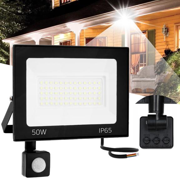 LED-halogen utanpåliggande med sensor 50W RSL008-50NS