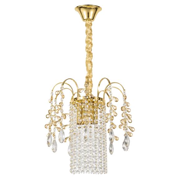 Kristall-pendellampa SWE090-CP 30cm GOLD