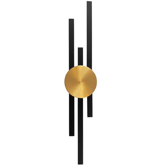 VÄGGLAMPA KINKIET LED APP1437-W SVART/GULD