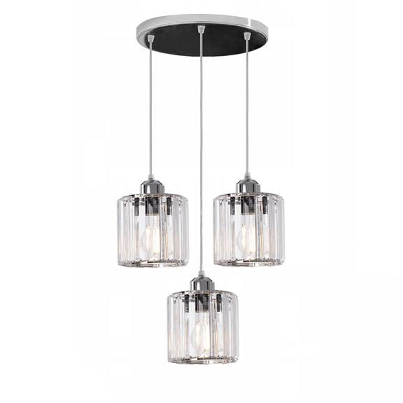 Kristalltaklampa APP510-3CPR Silver