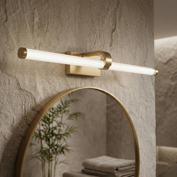 Badrum vägg LED-lampa APP1884-1W 60cm GOLD