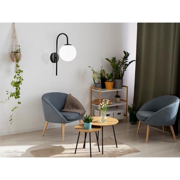 Vägglampa G090-1W Svart