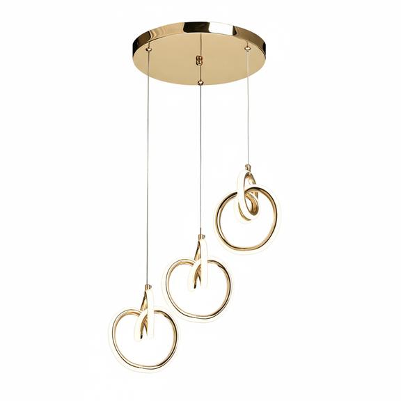 HÄNGANDE LED TAKLAMPA LHJ093-3CP GULD
