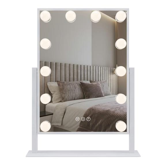LED-spegel Style White 30x40