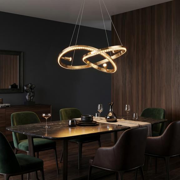 HÄNGANDE TAKLAMPA LED G158-CP GOLD