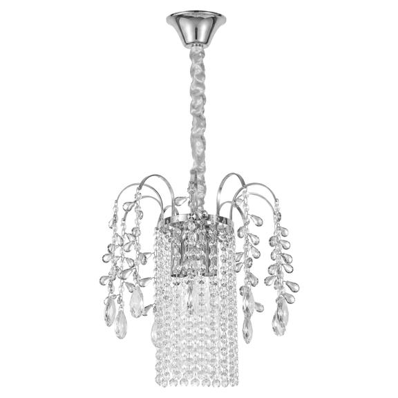 Kristall-pendellampa SWE089-CP 30cm CHROME