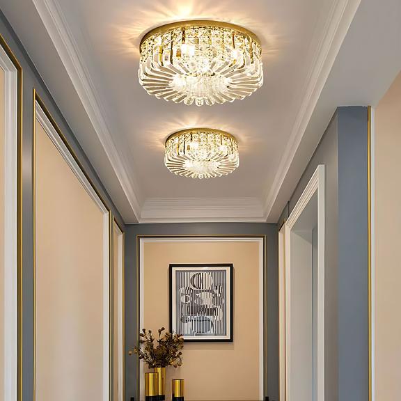LAMPA KRISTALL PLAFOND APP1728-6C 50 cm GULD