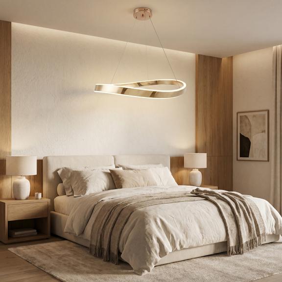 HÄNGANDE TAKLAMPA SWE068-CP 80cm GOLD