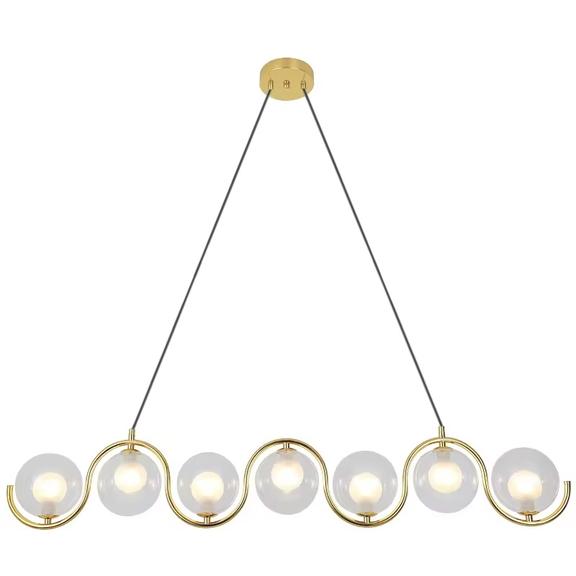 TAKLAMPA HÄNGANDE APP1441-7CP Guld