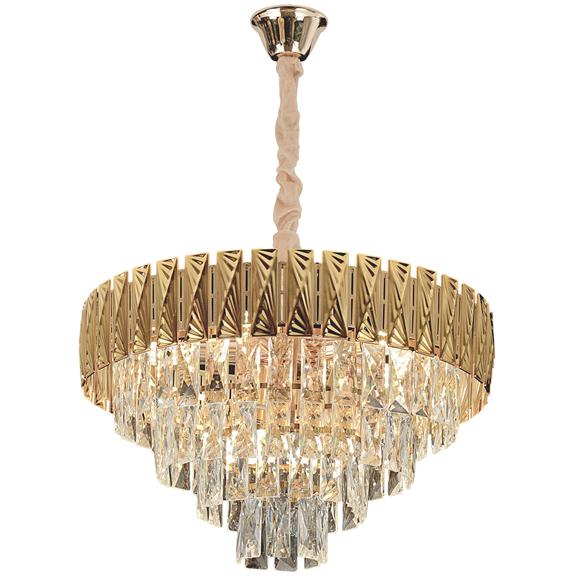 Hänglampa Med Kristaller G060-CP 60CM
