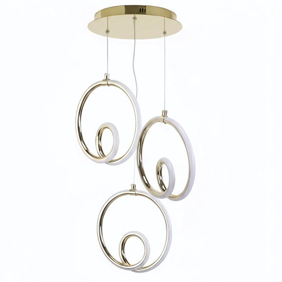TAKLAMPA HÄNGENDE LED LHJ095-3CP GULD