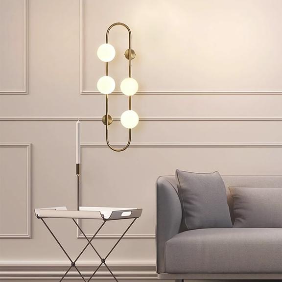 VÄGGLAMPA VÄGGLJUS APP1144-4W guld