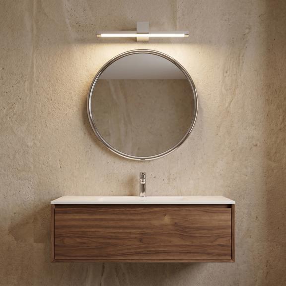 Badrum vägg LED-lampa SWE040-1W 40cm Chrome