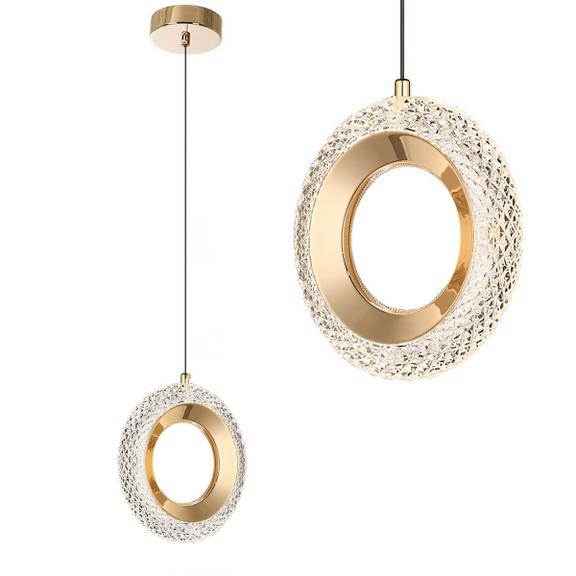 LAMPA HÄNGANDE KRISTALL LED G119-1CP Guld