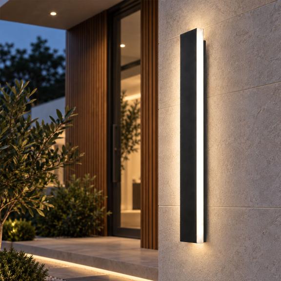 Facade LED wall lamp JNH036-G 90 Black