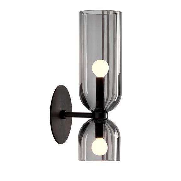 VÄGGLAMPA VÄGGLAMPA APP1208-2W Svart