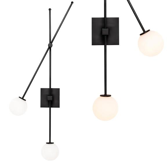Vägglampa APP1595-2W svart