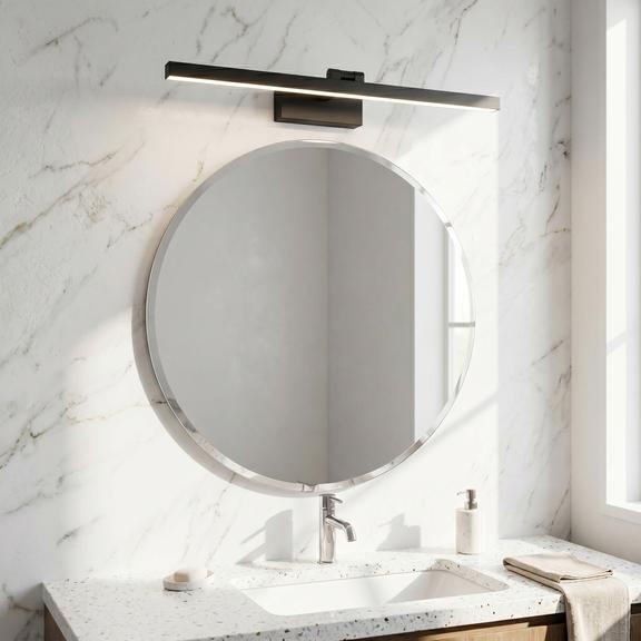 Badrum vägg LED-lampa APP1867-1W 60 cm Black
