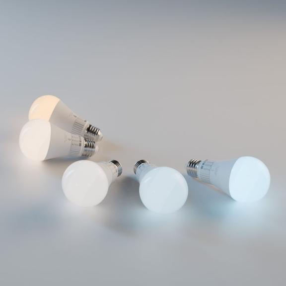LED-lampa 5 ljusfärger GLS E27 230V 10W 5CCT