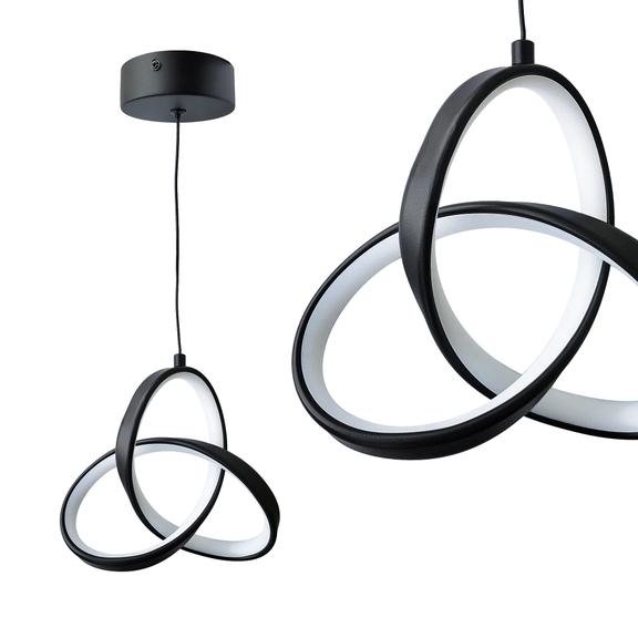 TAKLAMPA HÄNGANDE LED APP1784-CP SVART