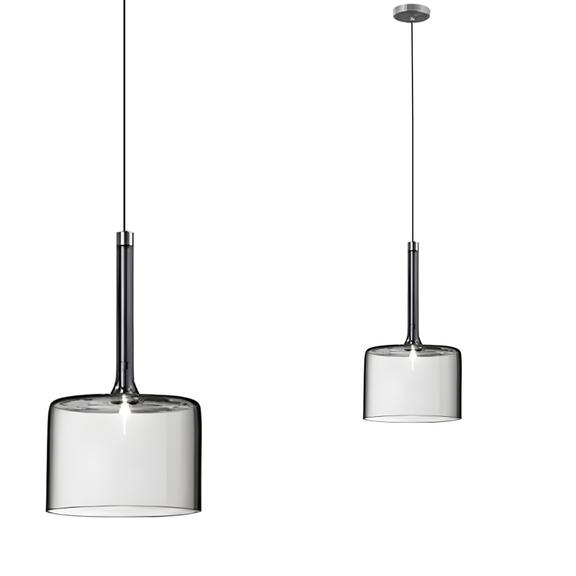 Taklampa hängande med glas lampskärm APP1701-1CP GREY A