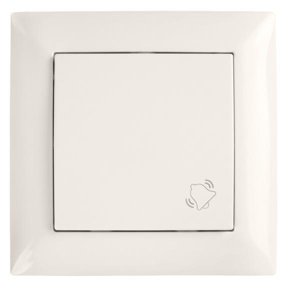 Doorbell Push Button with Frame OSTE JNH008-W BEIGE