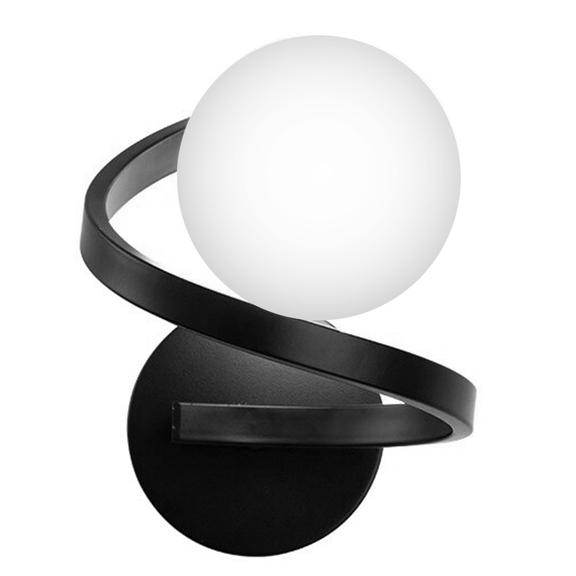 VÄGGLAMPA VÄGGLJUS APP1209-1W Svart