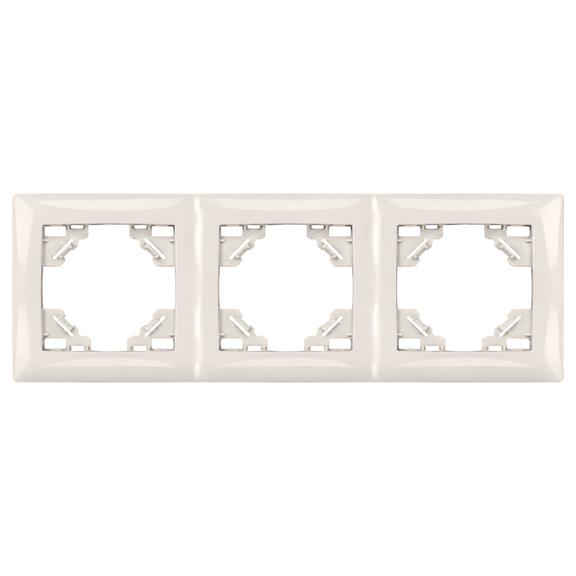 Triple socket frame OSTE JNH015-3F Beige