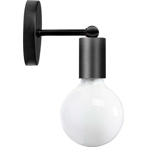 Vägglampa Metall 392205 Svart Matt