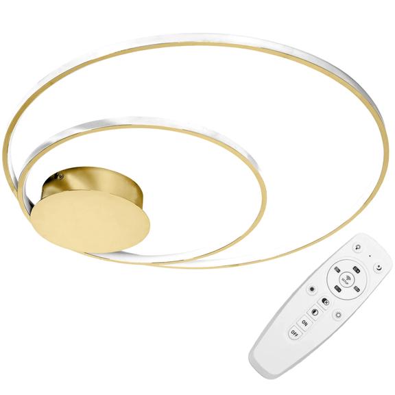 TAKLAMPA MED FJÄRRKONTROLL PLAFOND LED APP803-C Guld