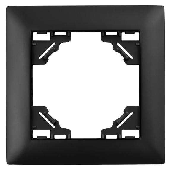 Ühekordne raam pistikupesadele OSTE JNH013-1F Black