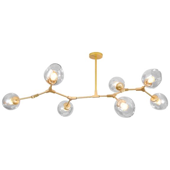 Hänglampa Glasbollar 7 Armaturer APP507-7C Guld