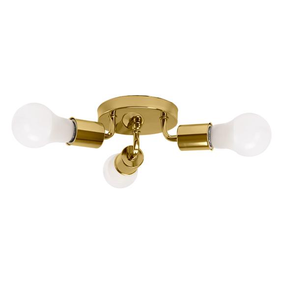 Trefaldig takplafond i metall APP704-3C guld