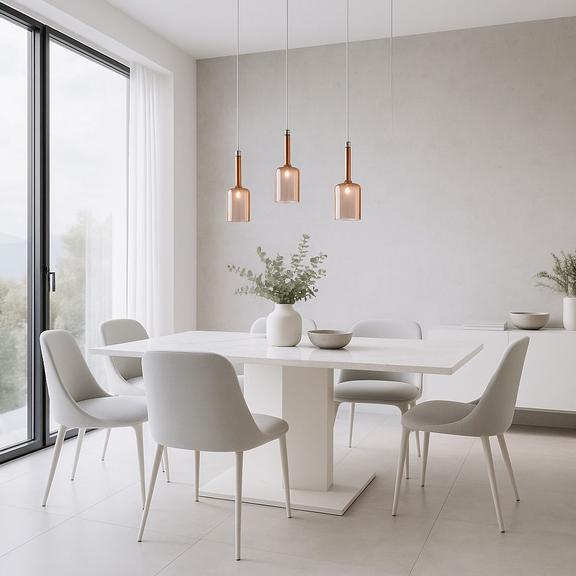 Taklampa Hängande Glas lampskärm APP1699-1CP AMBER B