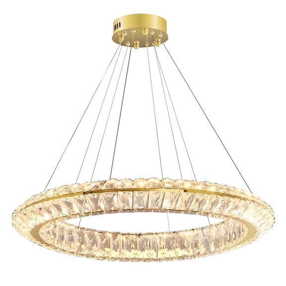 HÄNGENDE LED TAKLAMPA APP1769-CP Guld 80 cm
