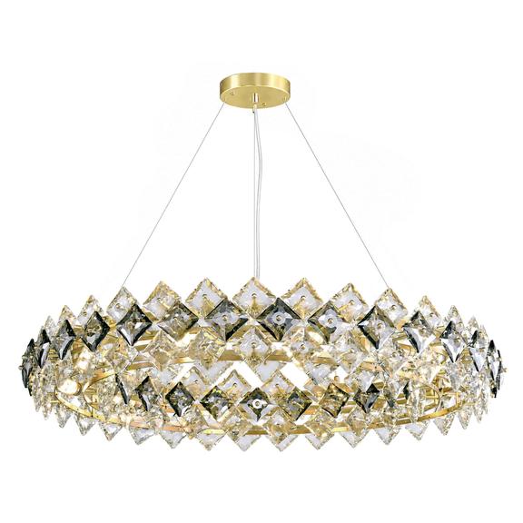 Kristall-pendellampa SWE094-CP 60cm Gold