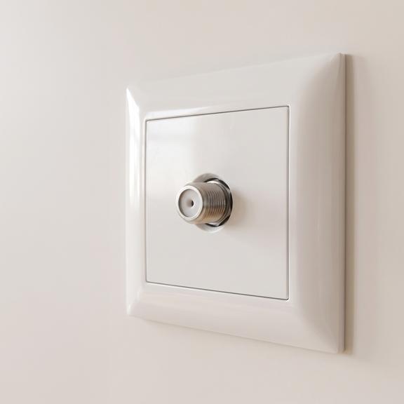 Antenna Socket OSTE JNH012-G WHITE